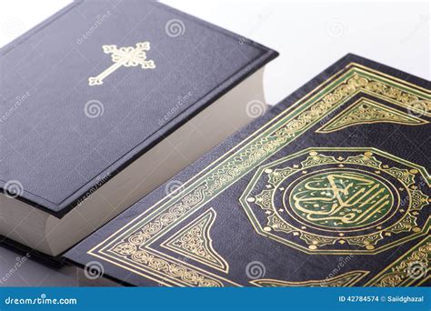 The Holy Quran And Bible Stock Photo Image 42784574