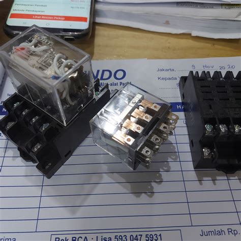 Jual Relay Ly N Socket Ptf A E Pin Sepasang Kaki Vdc