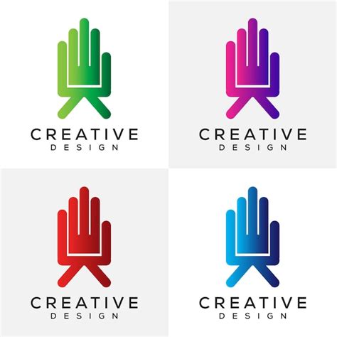 Premium Vector Hand Logo Design Idea