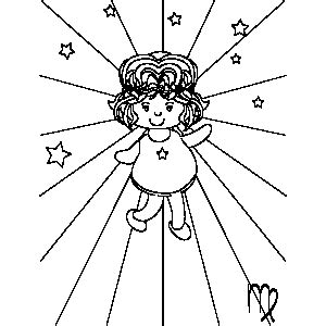 Virgo Zodiac Coloring Page