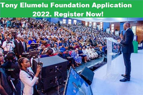 Tony Elumelu Foundation Application Register Now Mdp