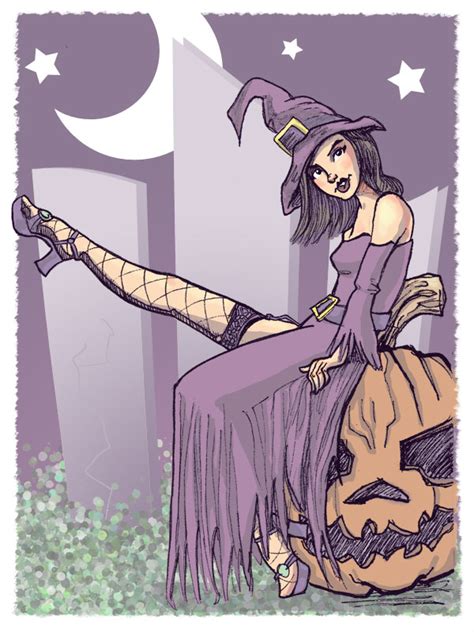 Halloween Witch Pin Up Girl By Spencey On Deviantart