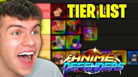 Official Anime Defenders Tier List All Units Ranked Best To Worst