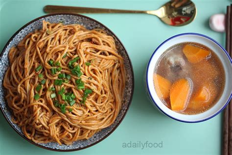 Spicy Hot Dry Noodles, Rib Soup - Easy Chinese Noodles Recipe - | A ...