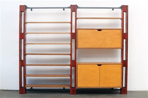 Modular Customizable Wall System Shelving Storage Unit With Desk At