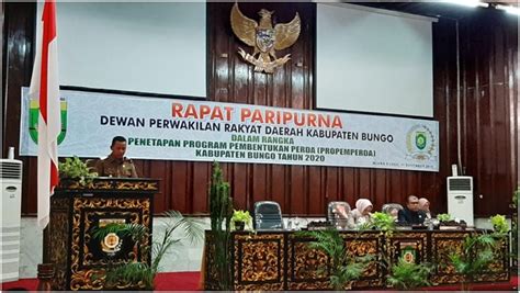 Dprd Bungo Gelar Rapat Paripurna Dalam Rangka Penetapan Program