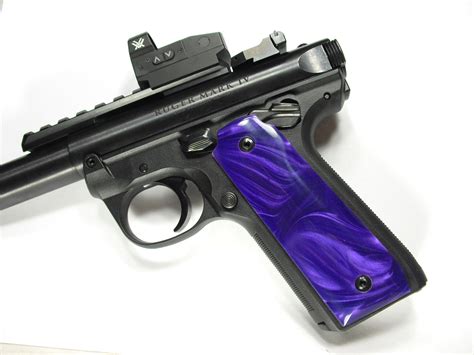 Purple Pearl Ruger Mark Iv 2245 Grips Ls Grips