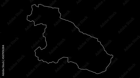 Karmali Province Map Of Nepal Outline Animation Stock Video Adobe Stock