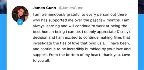 James Gunn tweets about his return : r/Marvel