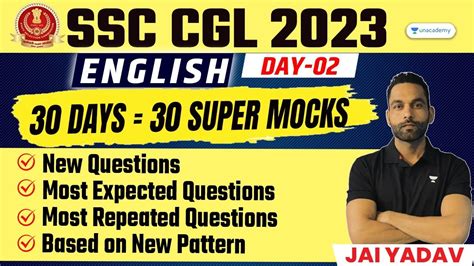 Ssc Cgl I English I Days Super Mocks Day English Cgl