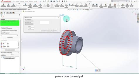 Prova Con Solidworks Tolanalyst Youtube