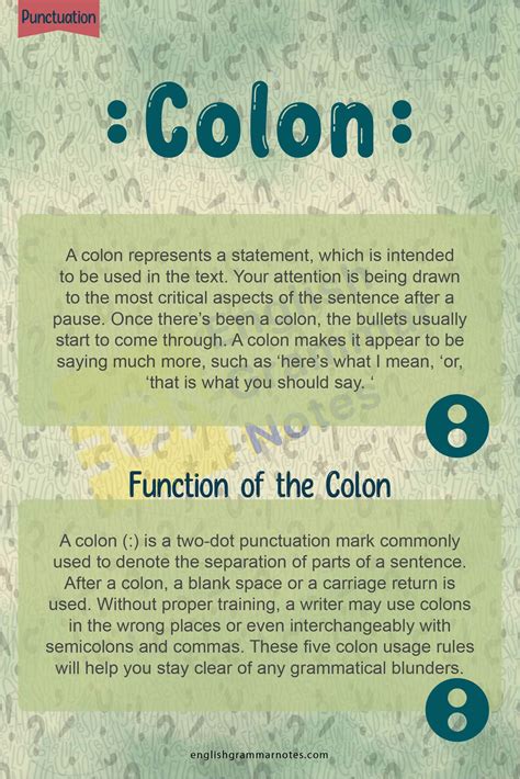 Colon | What Exactly Is a Colon?, Functions and Uses of a Colon ...