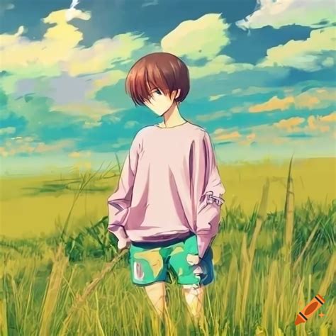 Cute Anime Man Dreaming In Colorful Outfit On Craiyon