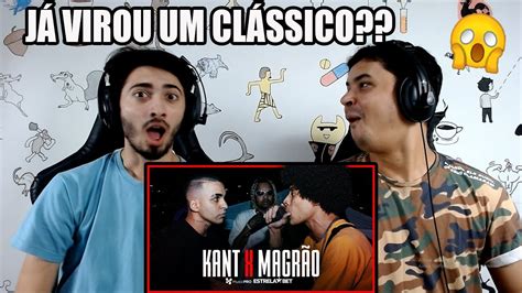 REACT MAGRÃO X KANT PRIMEIRA FASE 315ª Batalha da Aldeia YouTube