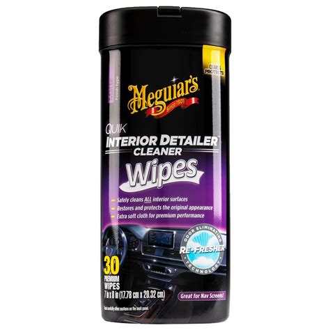 Meguiars Quik Interior Detailer Cleaner Wipes Car Care King