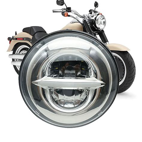 Motorcycle Led Headlight 7 Inch Daymaker Projector Headlamp With