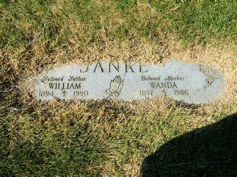 William Janke 1894 1990 Mémorial Find a Grave