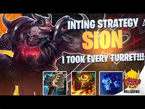 Wild Rift Inting Sion Strategy I Took Every Turret Sion Gameplay