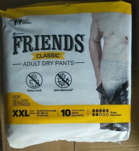 Pants Pull Ups Friends Classic Pant Adult Diapers Size XXL 10 Pcs At