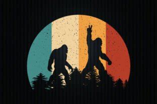 Bigfoot T Shirt Design Bigfoot Shirt Graphic By Kanij T Designer