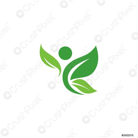 Eco Icon Green Leaf Vector Illustration Isolated Stock Vector 2652315