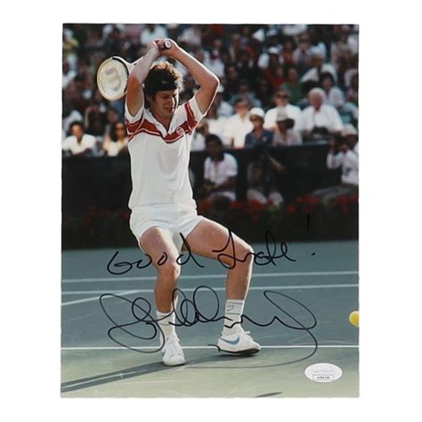 John McEnroe Signed 8x10 Photo Inscribed Good Luck JSA Pristine