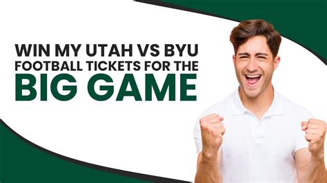 Win My Utah Vs Byu Football Tickets For The Big Game Nov 9 2024 Youtube