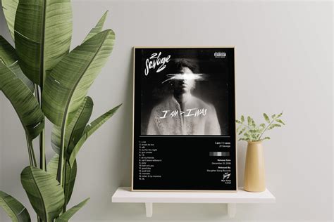 21 SAVAGE I Am I Was Album Poster Minimalistic - Etsy