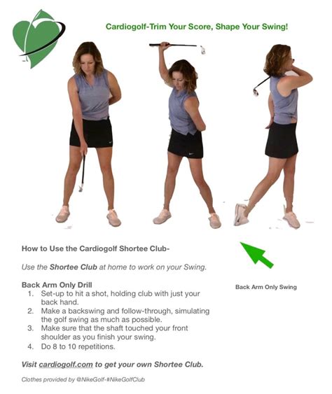 50 Cardiogolf Drills And Exercise Back Arm Only CardioGolf CardioGolf