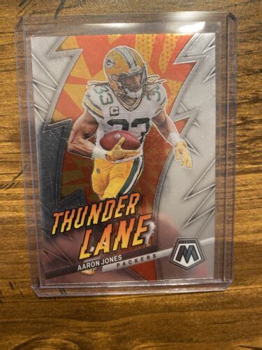 2023 Panini Mosaic Football Aaron Jones Thunder Lane PACKERS EBay