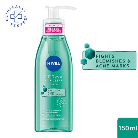 Buy Nivea Derma Skin Clear Face Wash Gel With Niacinamide And Salicylic Acid Fights Blemishes