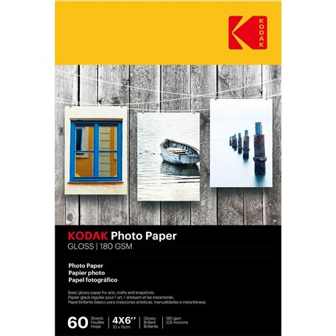 Kodak Photo Paper Gloss 4x6 60 Pack Woolworths