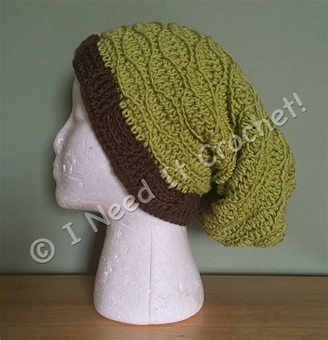 Ravelry Wave Stitch Slouch Hat Pattern By Meladoras Creations