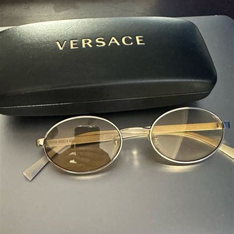 Versace | Accessories | Versace Gold Rim Shades Gold Tinted Frames ...