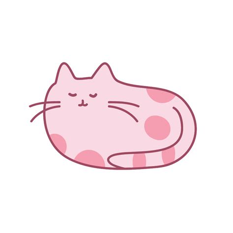 Pink Cat Tail Pink Cartoon Cat Png Download 10001000 Free