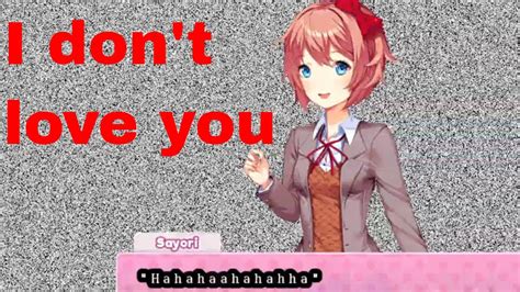 Telling Sayori I Dont Love Her In Sayori After Story Ddlc Mod Sas