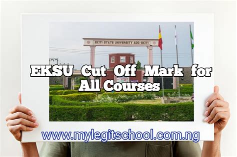 Approved Ekiti State University Cut Off Mark for All Courses 2024/2025 ...