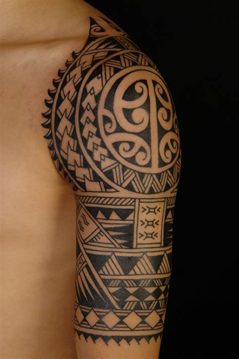 57 Fantastic Maori Shoulder Tattoos