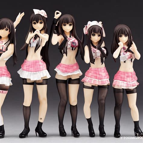 KREA AI Figurines Of Japanese Idols Akb 4 7 I Love You D