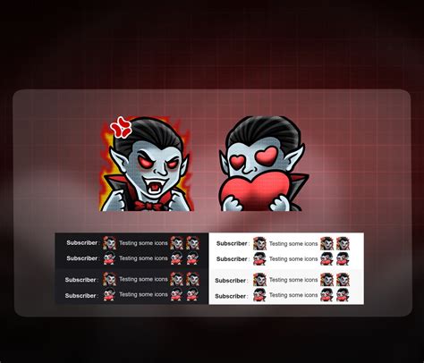 8x Vampire Twitch Emotes Vampire Twitch Emotes Vampire - Etsy