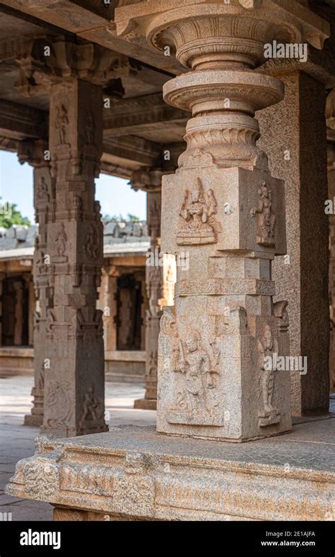 Hampi Karnataka India November 4 2013 Hazara Rama Temple Beige