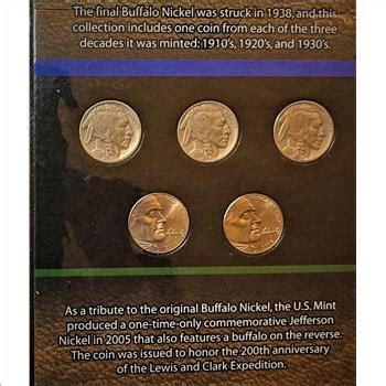 3 Decades Of Buffalo Nickels First Commemorative Mint Product (5 ...