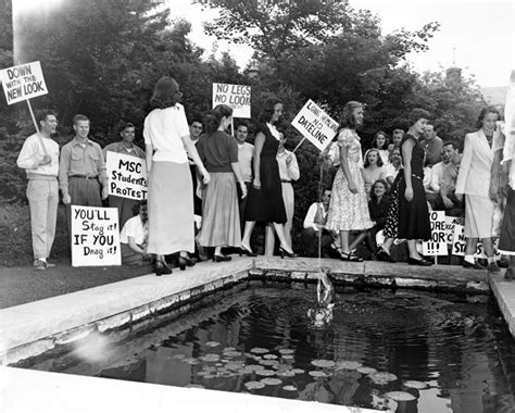 On The Banks Of The Red Cedar Male Students Protest Longer Hemlines