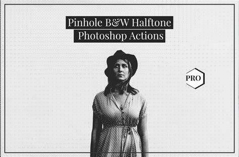 Pinhole Halftone Photoshop Actions By CreativeWhoa | TheHungryJPEG