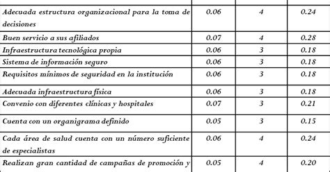 An Lisis Y Elecci N De Estrategias Matriz De Evaluaci N De Factores