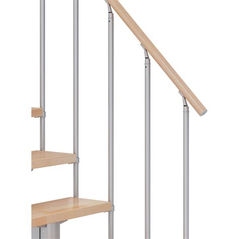 Dolle Mittelholmtreppe Cork Buche Perlgrau Gh B Cm Gewendelt