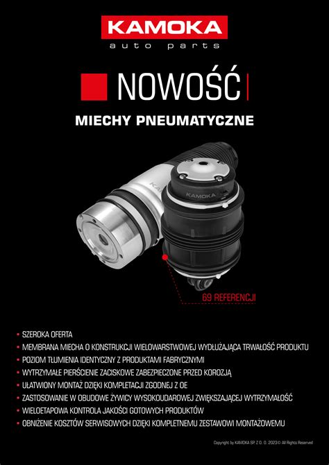 KAMOKA NOWOŚĆ W OFERCIE MIECHY PNEUMATYCZNE Nowości M MOT