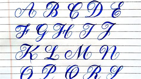 Cursive Calligraphy Alphabet Letter Printables Freebie, 46% OFF