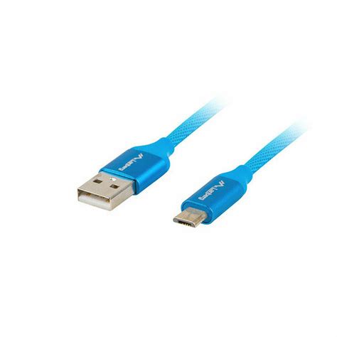 C Ble Micro Usb Lanberg Ca Usbm Cu Bl M Leroy Merlin