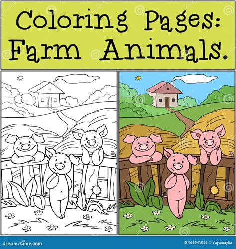 Farm Animal Coloring Pages Pig